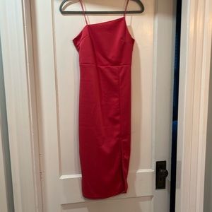 Hot Pink Asymmetrical dress